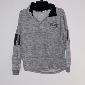 Victoria’s Secret pink pullover half zip crewneck